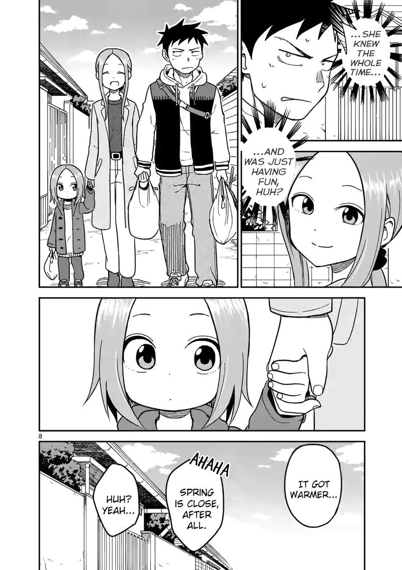 Karakai Jouzu No Moto Takagi San Chapter 125 Page 8