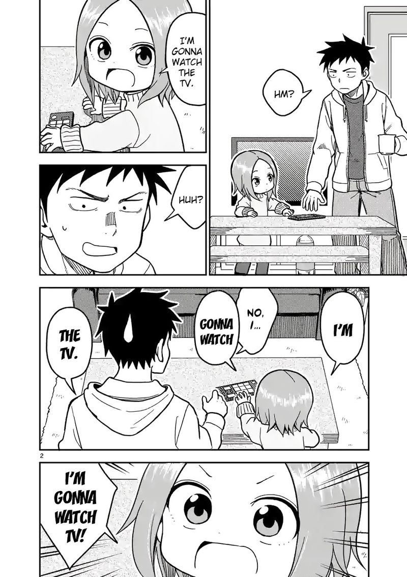 Karakai Jouzu No Moto Takagi San Chapter 126 Page 2