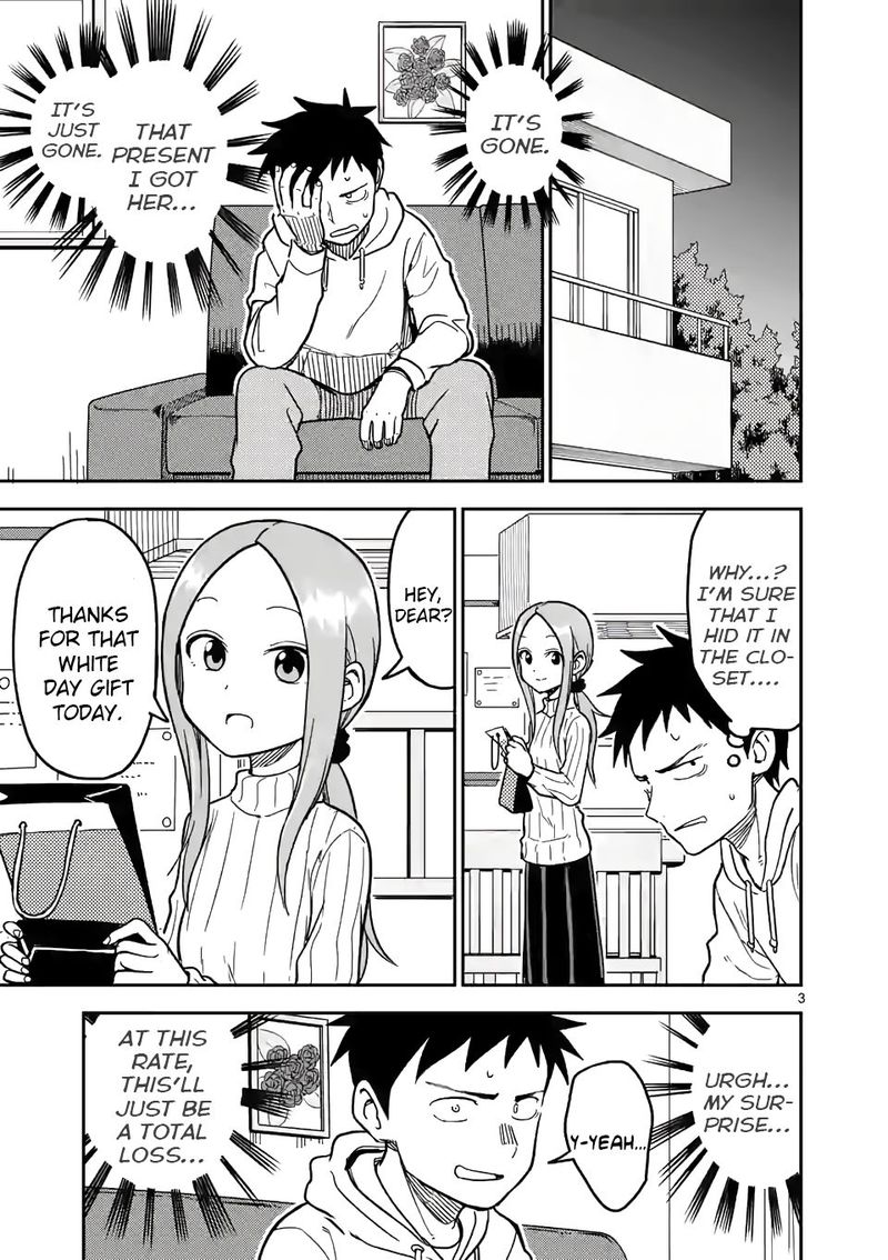 Karakai Jouzu No Moto Takagi San Chapter 127 Page 3