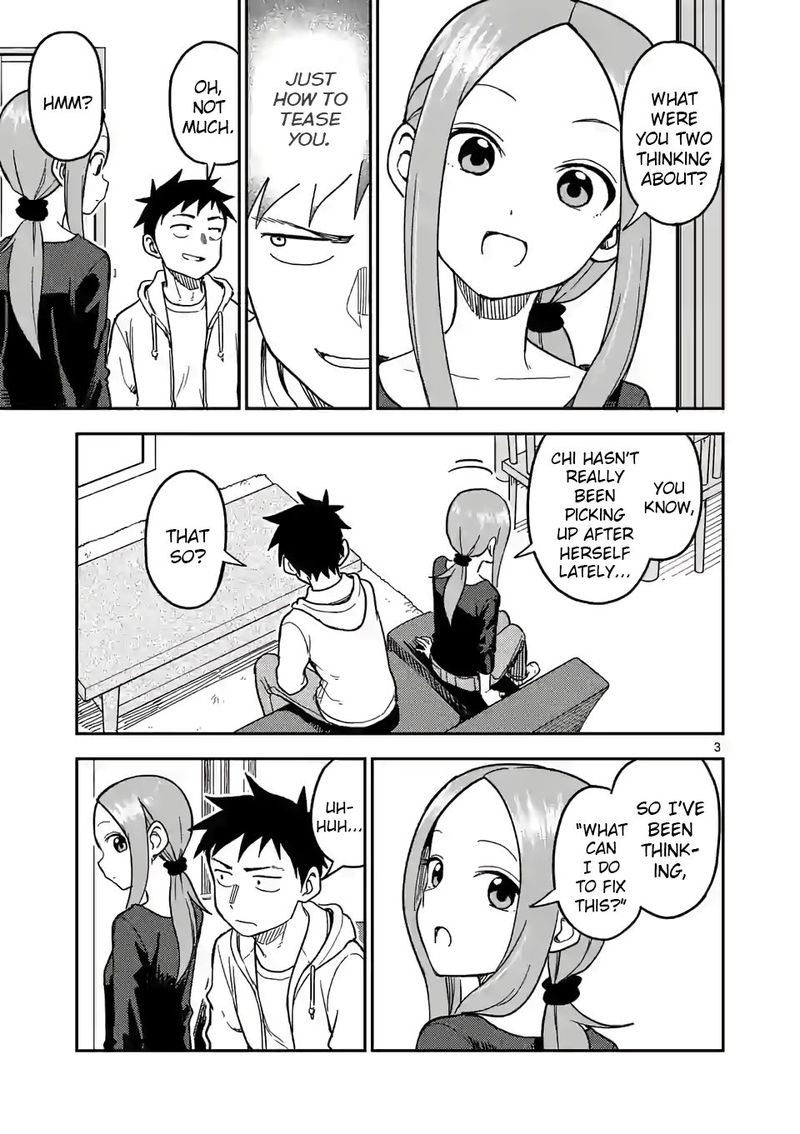 Karakai Jouzu No Moto Takagi San Chapter 133 Page 3