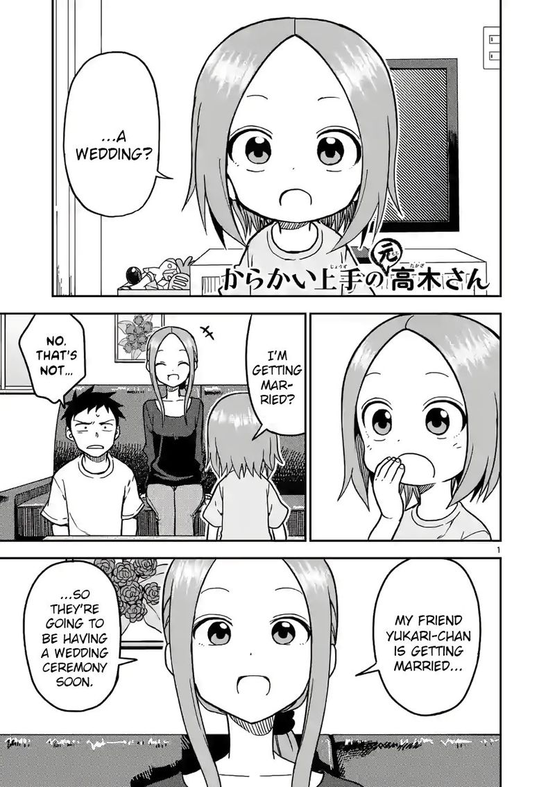 Karakai Jouzu No Moto Takagi San Chapter 139 Page 1