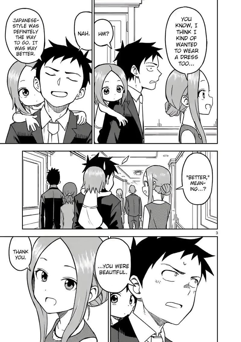 Karakai Jouzu No Moto Takagi San Chapter 140 Page 3