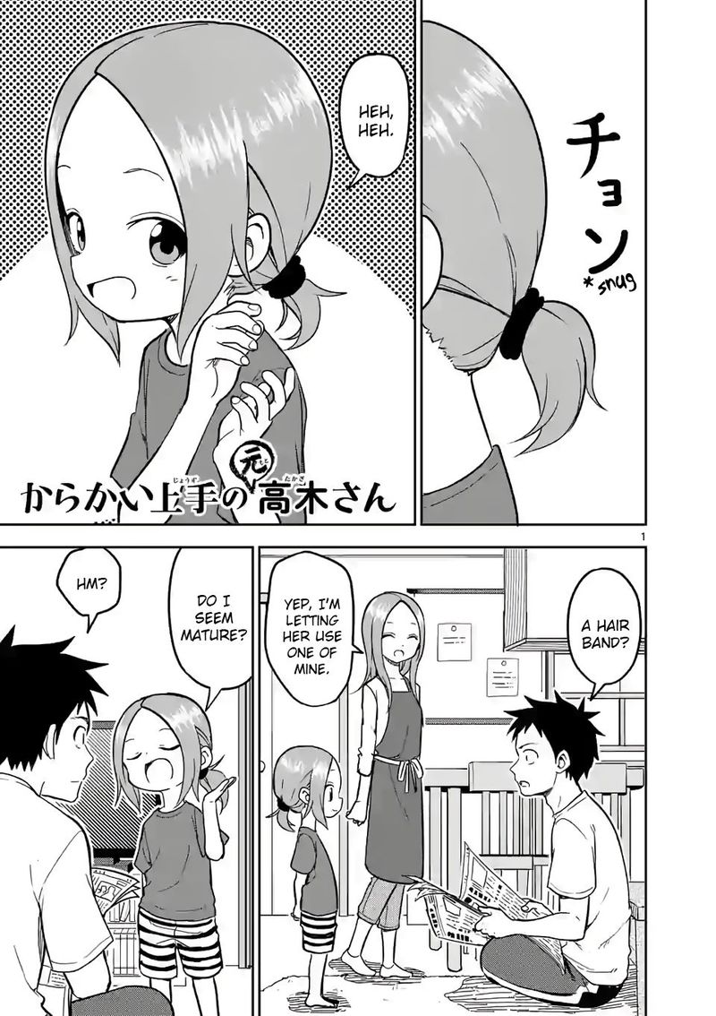 Karakai Jouzu No Moto Takagi San Chapter 142 Page 1