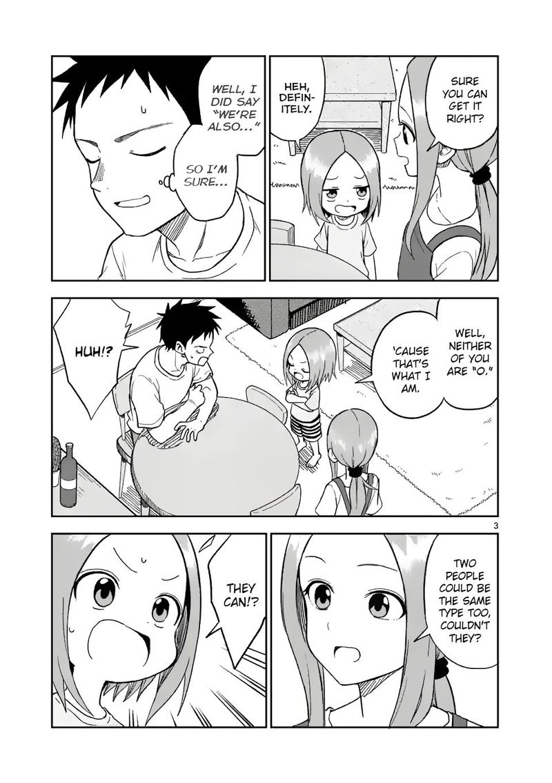 Karakai Jouzu No Moto Takagi San Chapter 155 Page 3