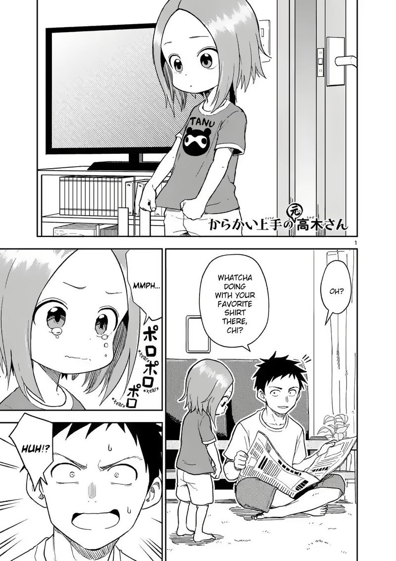 Karakai Jouzu No Moto Takagi San Chapter 156 Page 1