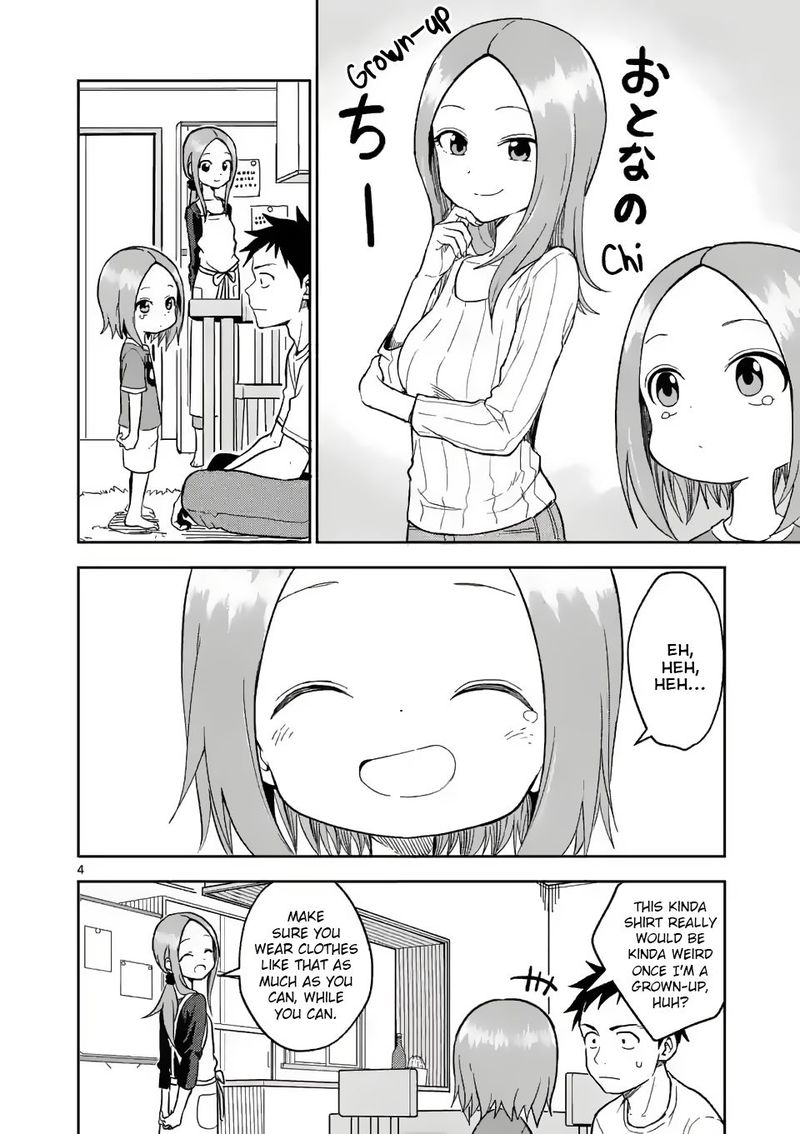 Karakai Jouzu No Moto Takagi San Chapter 156 Page 4