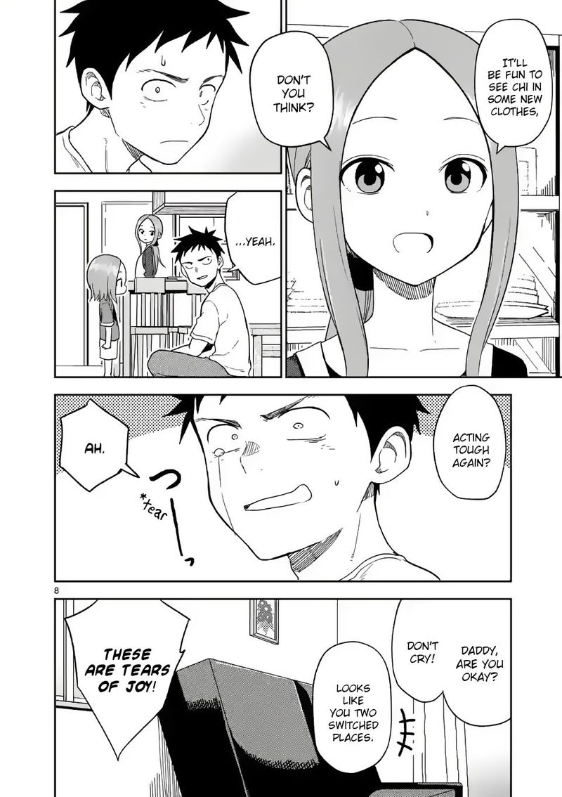 Karakai Jouzu No Moto Takagi San Chapter 156 Page 8