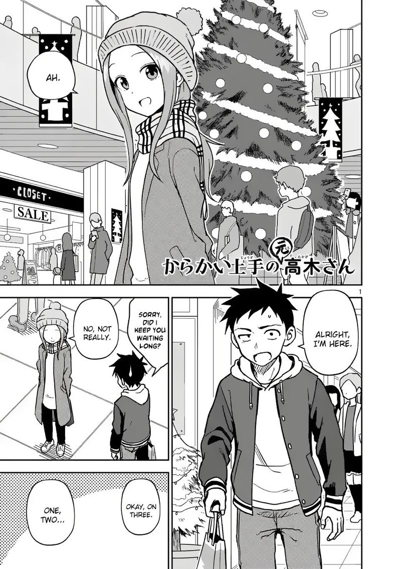 Karakai Jouzu No Moto Takagi San Chapter 166 Page 1