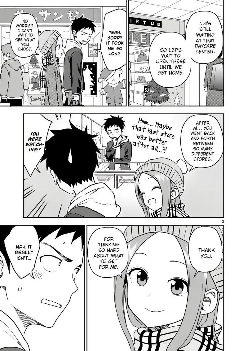 Karakai Jouzu No Moto Takagi San Chapter 166 Page 3