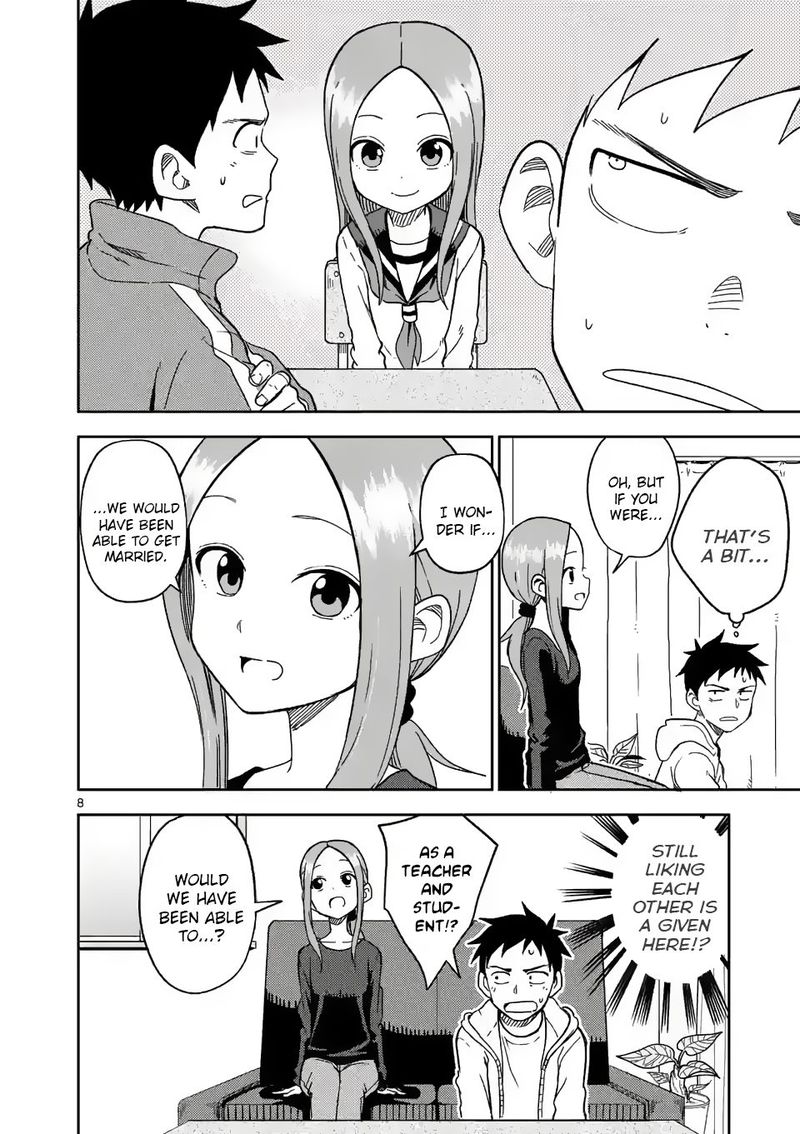 Karakai Jouzu No Moto Takagi San Chapter 168 Page 8