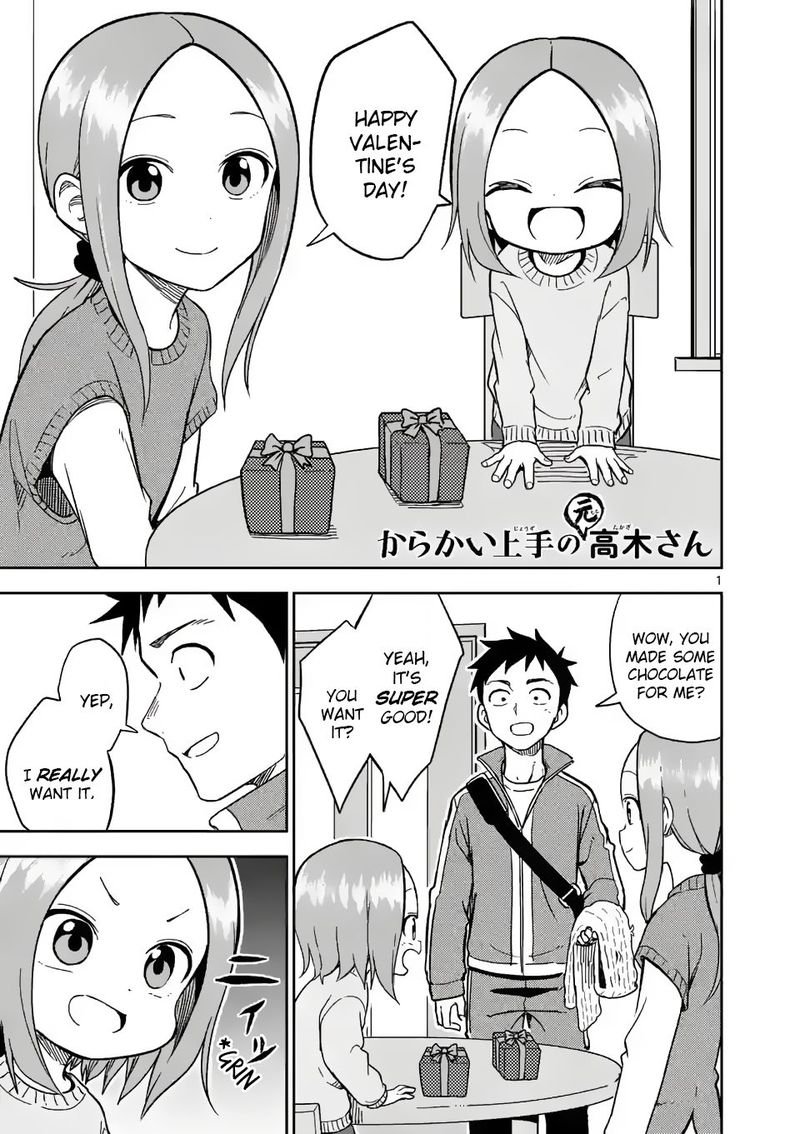 Karakai Jouzu No Moto Takagi San Chapter 173 Page 1