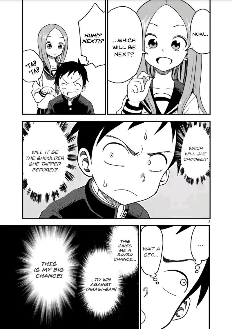 Karakai Jouzu No Moto Takagi San Chapter 18 Page 3