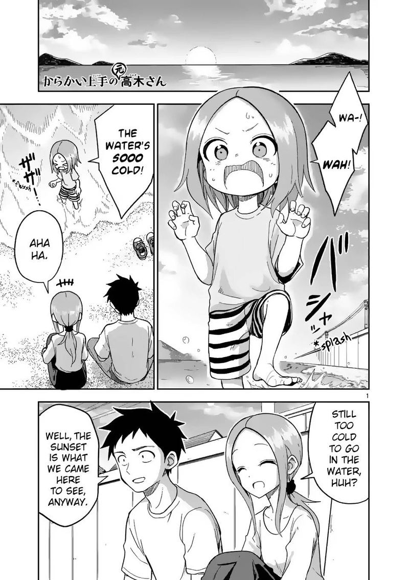 Karakai Jouzu No Moto Takagi San Chapter 185 Page 1