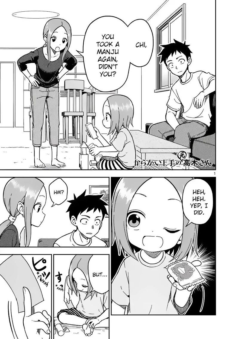 Karakai Jouzu No Moto Takagi San Chapter 187 Page 1