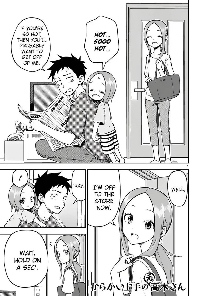 Karakai Jouzu No Moto Takagi San Chapter 189 Page 1