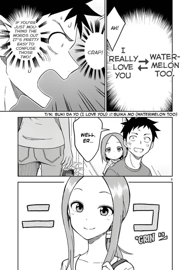 Karakai Jouzu No Moto Takagi San Chapter 189 Page 3