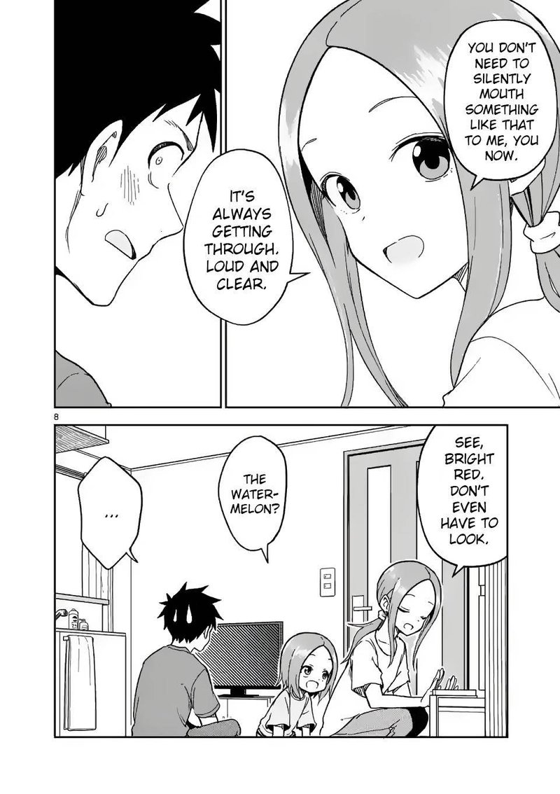 Karakai Jouzu No Moto Takagi San Chapter 189 Page 8