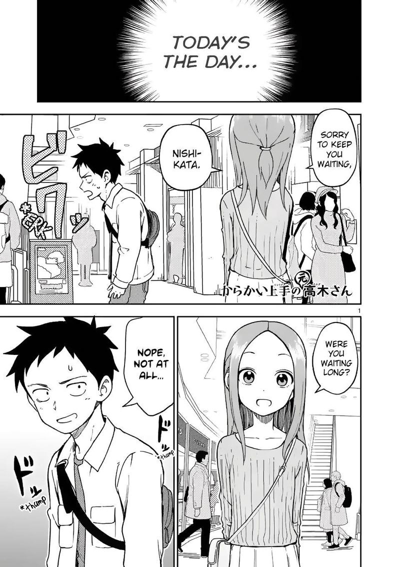 Karakai Jouzu No Moto Takagi San Chapter 199 Page 1