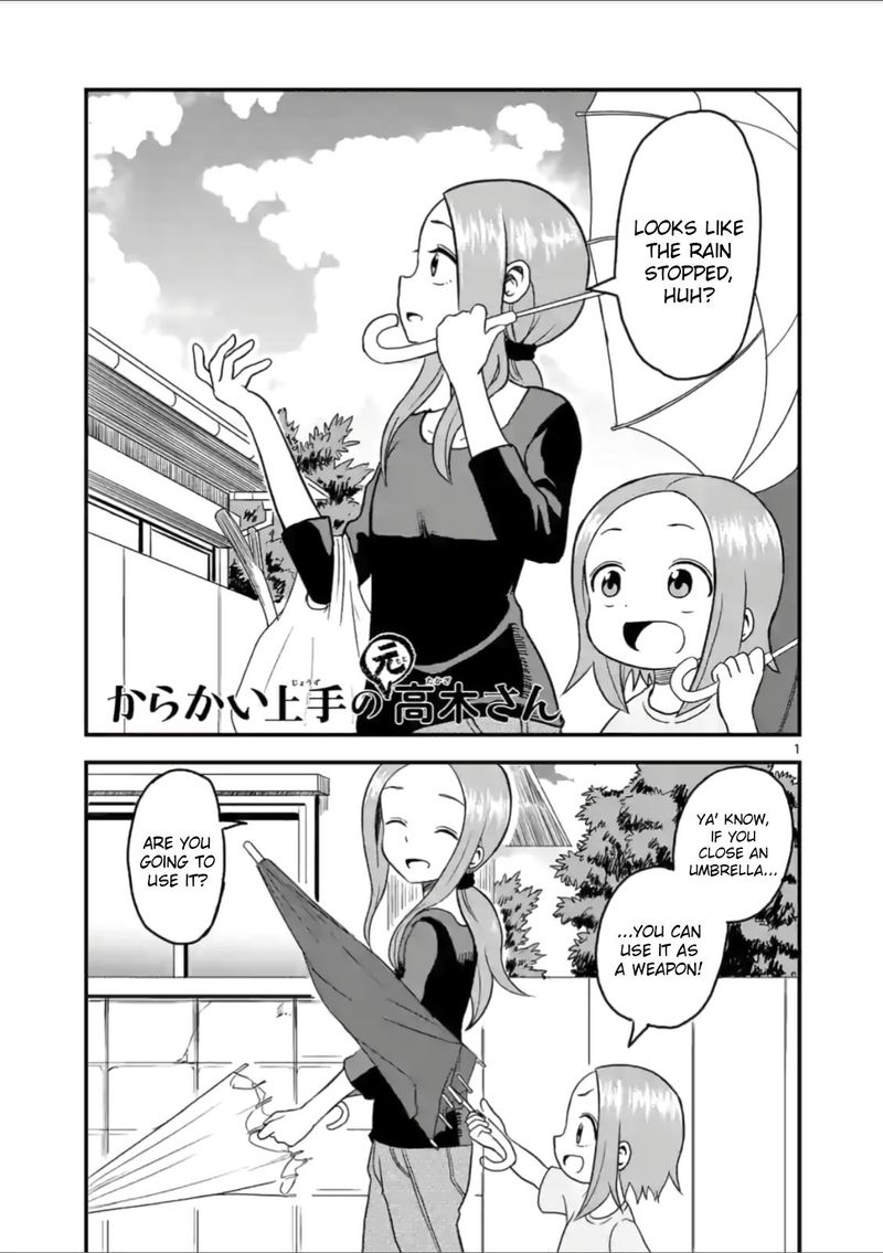 Karakai Jouzu No Moto Takagi San Chapter 20 Page 1