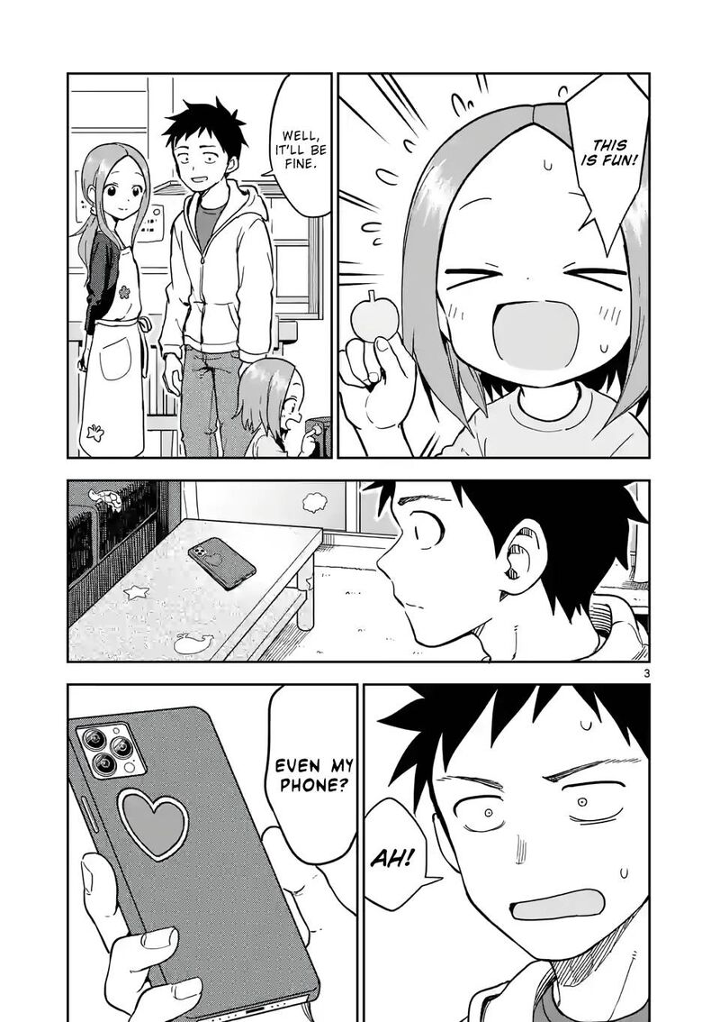 Karakai Jouzu No Moto Takagi San Chapter 221 Page 3