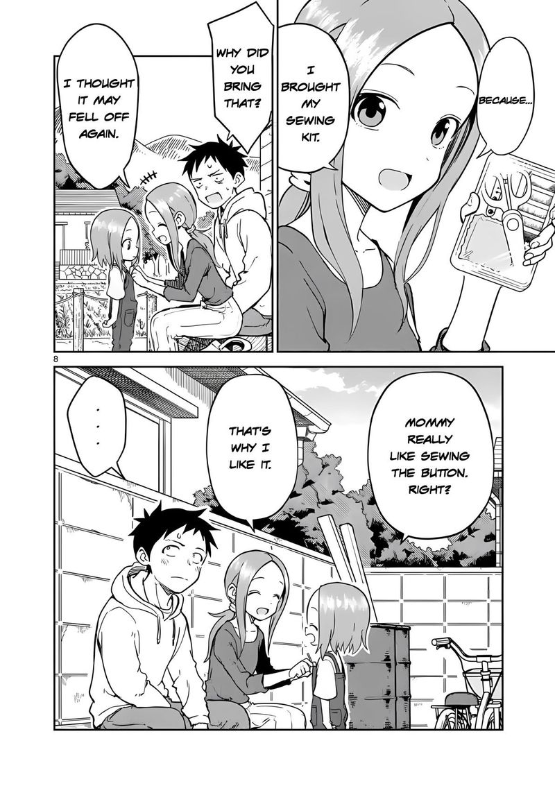 Karakai Jouzu No Moto Takagi San Chapter 222 Page 8