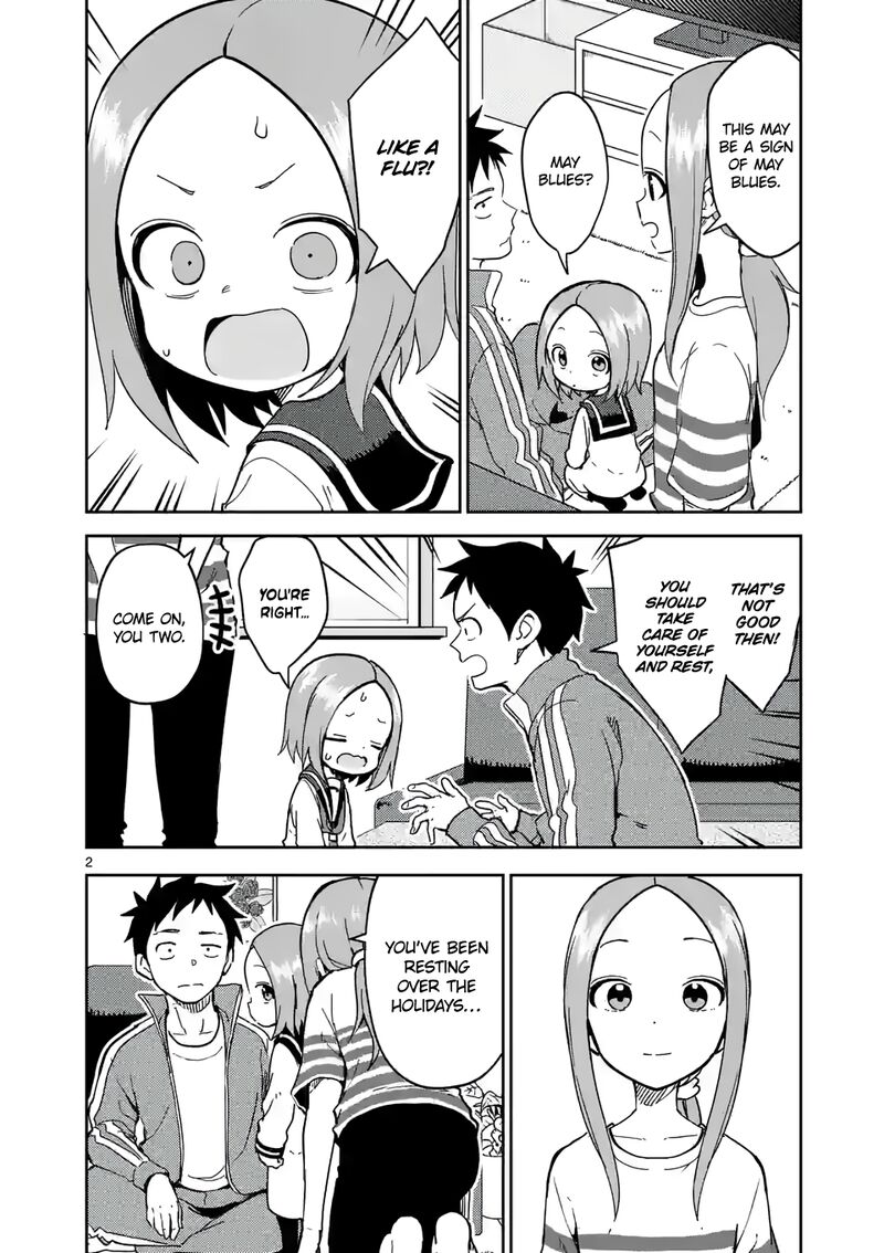 Karakai Jouzu No Moto Takagi San Chapter 229 Page 2