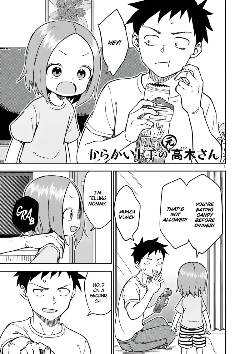 Karakai Jouzu No Moto Takagi San Chapter 242 Page 1