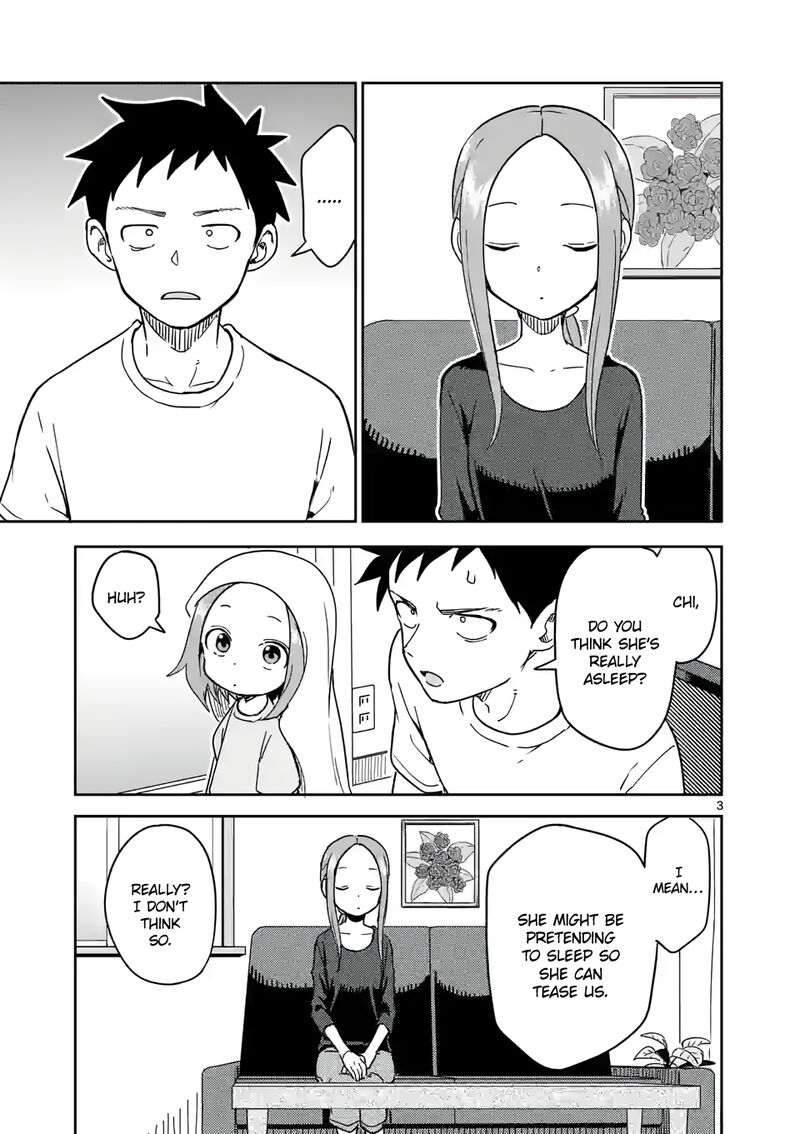 Karakai Jouzu No Moto Takagi San Chapter 243 Page 3