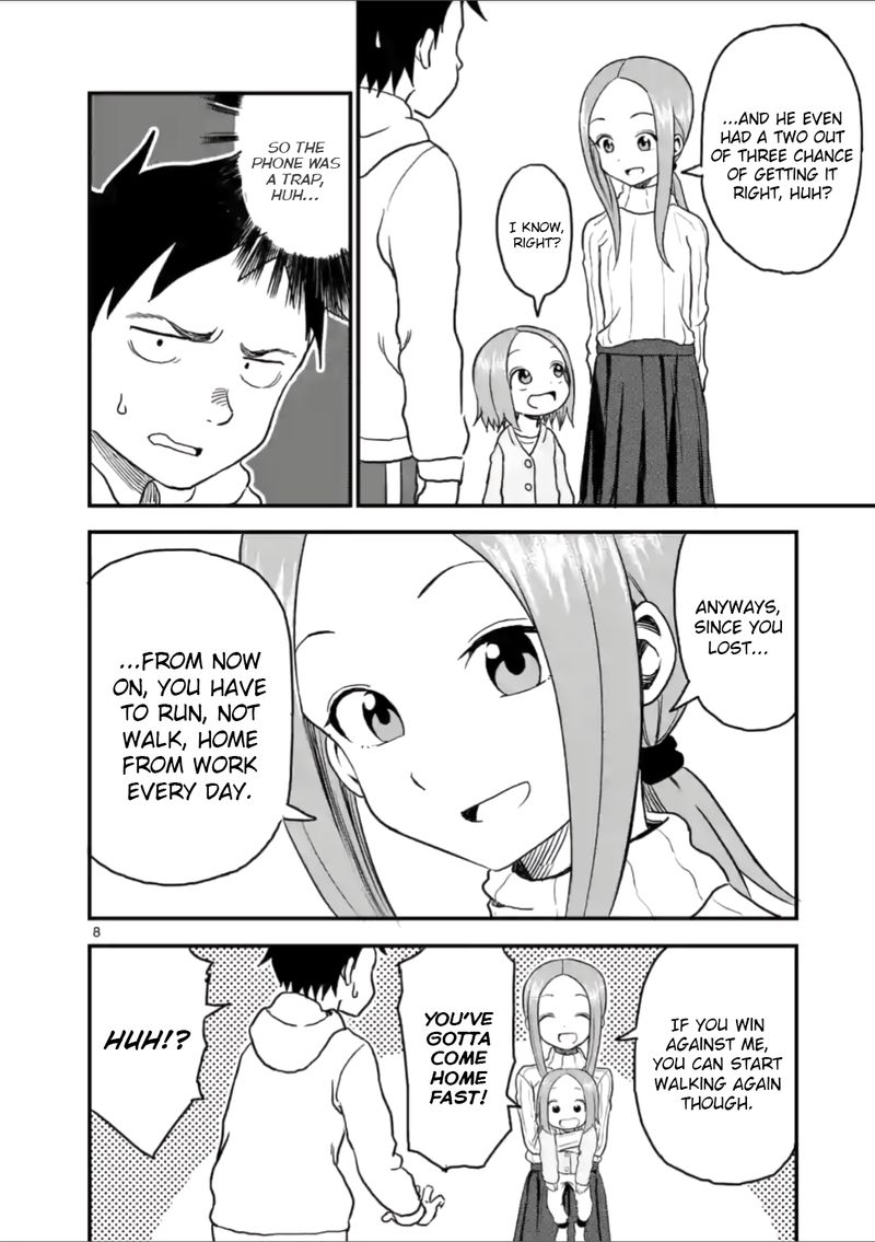 Karakai Jouzu No Moto Takagi San Chapter 25 Page 8