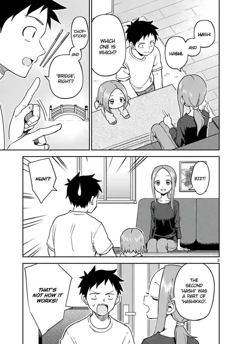 Karakai Jouzu No Moto Takagi San Chapter 252 Page 3