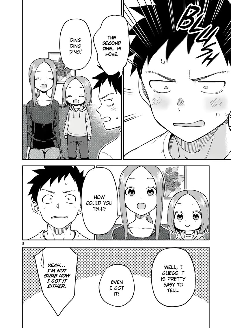 Karakai Jouzu No Moto Takagi San Chapter 252 Page 8