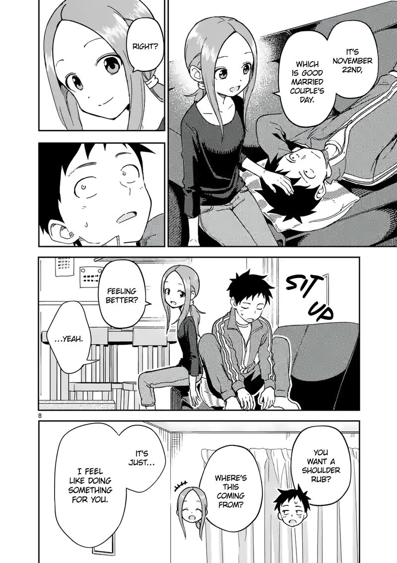 Karakai Jouzu No Moto Takagi San Chapter 254 Page 8