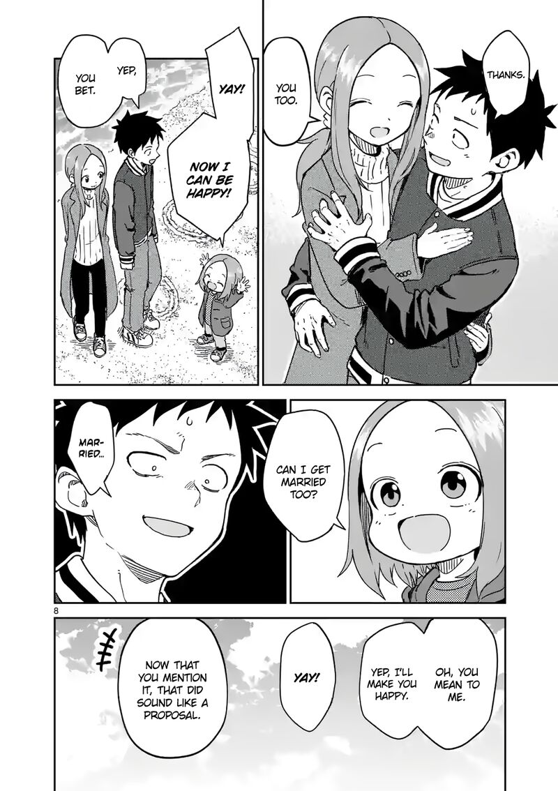 Karakai Jouzu No Moto Takagi San Chapter 259 Page 8