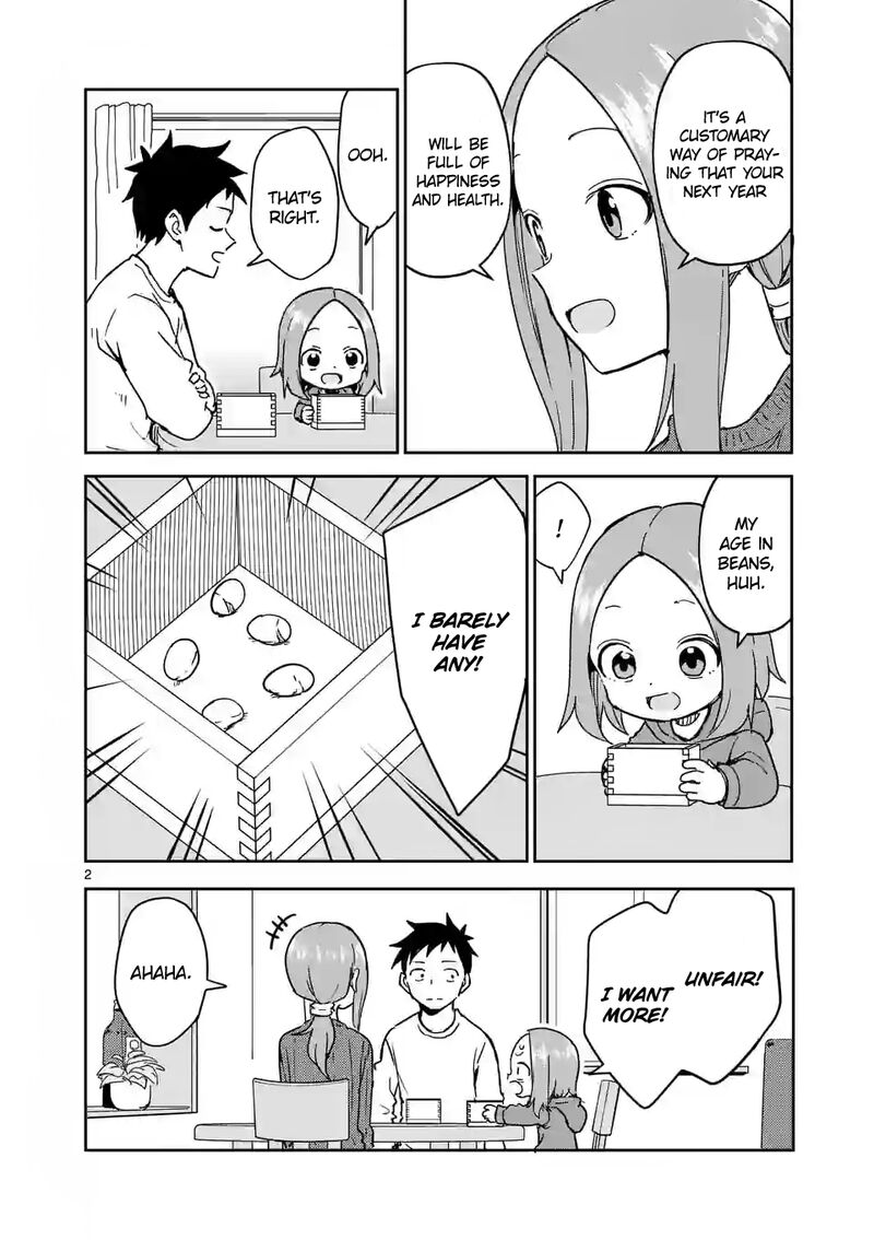 Karakai Jouzu No Moto Takagi San Chapter 264 Page 2