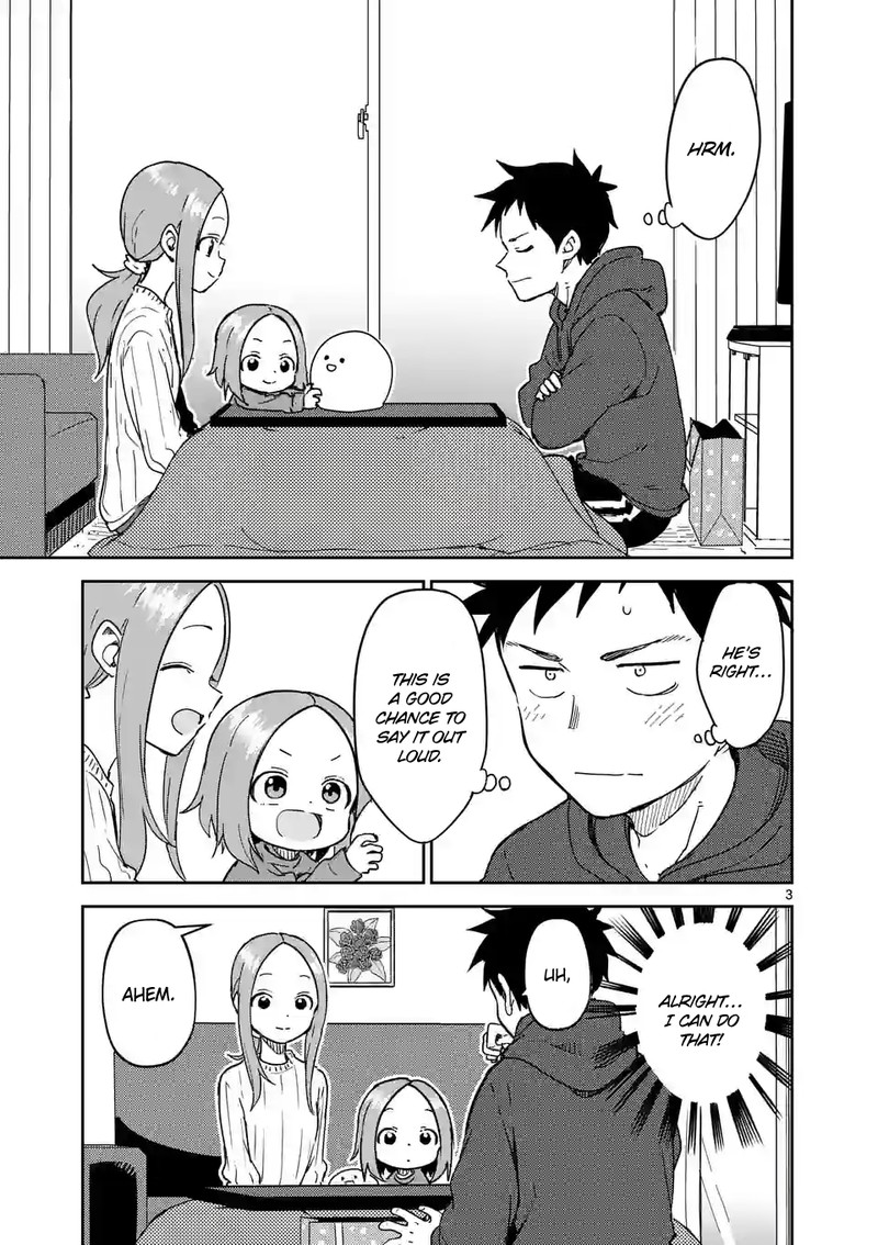 Karakai Jouzu No Moto Takagi San Chapter 267 Page 3