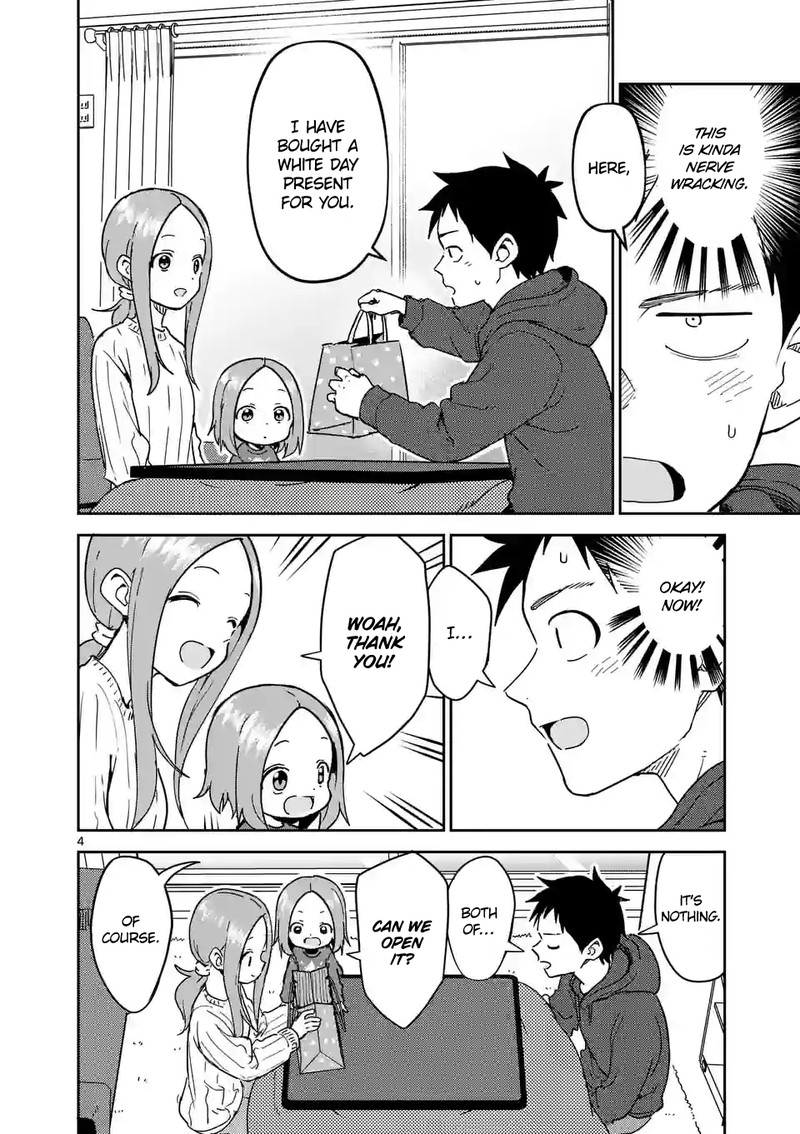 Karakai Jouzu No Moto Takagi San Chapter 267 Page 4