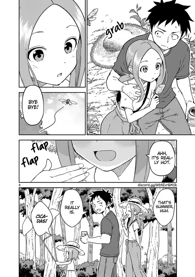 Karakai Jouzu No Moto Takagi San Chapter 282 Page 8