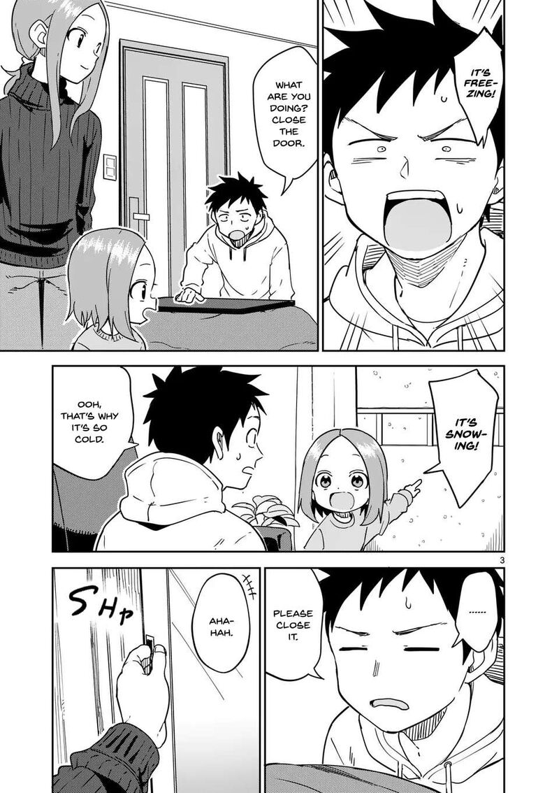 Karakai Jouzu No Moto Takagi San Chapter 303 Page 3