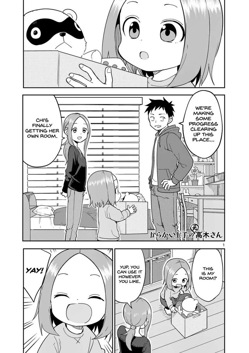 Karakai Jouzu No Moto Takagi San Chapter 308 Page 1