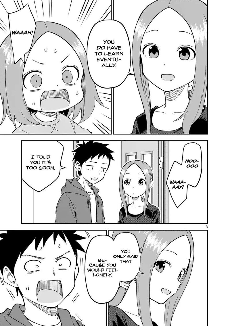 Karakai Jouzu No Moto Takagi San Chapter 308 Page 3