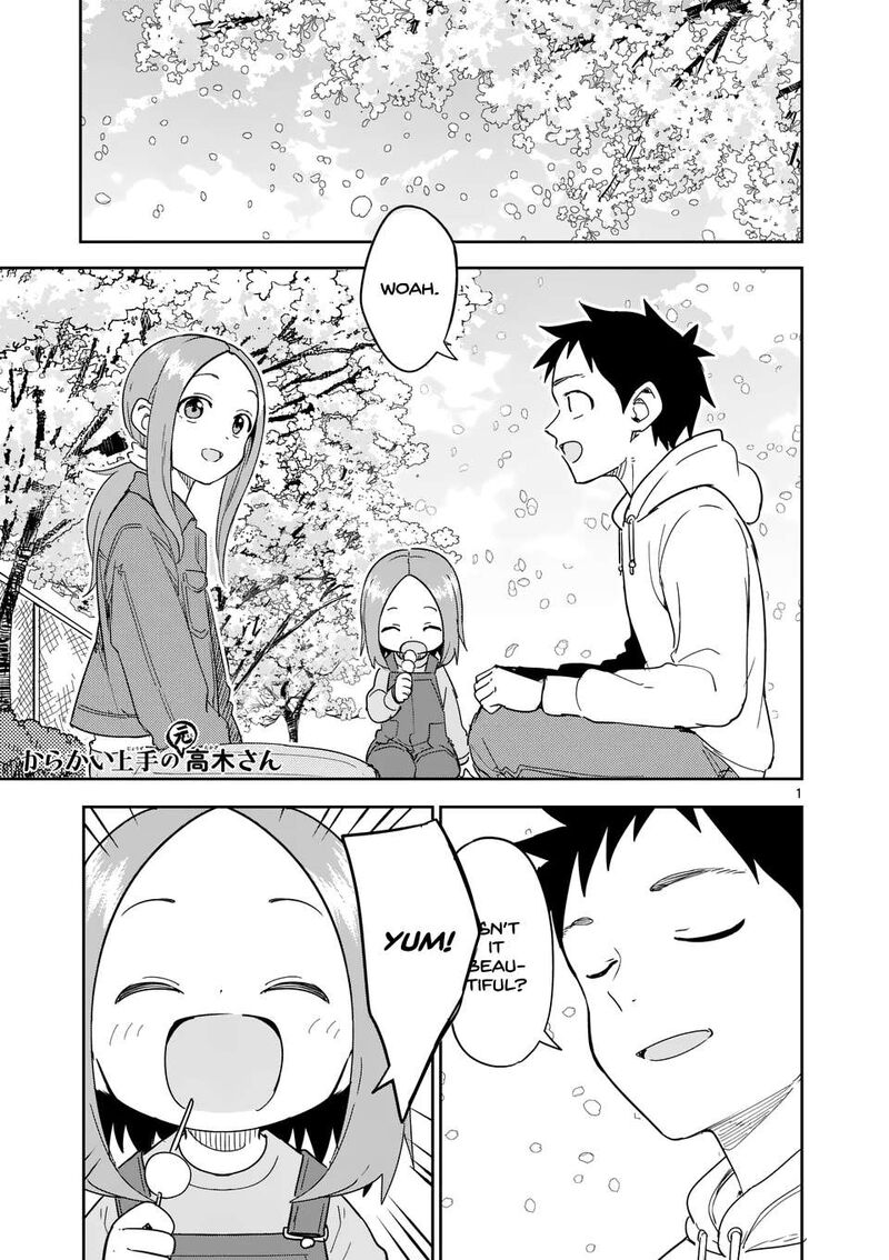 Karakai Jouzu No Moto Takagi San Chapter 309 Page 1