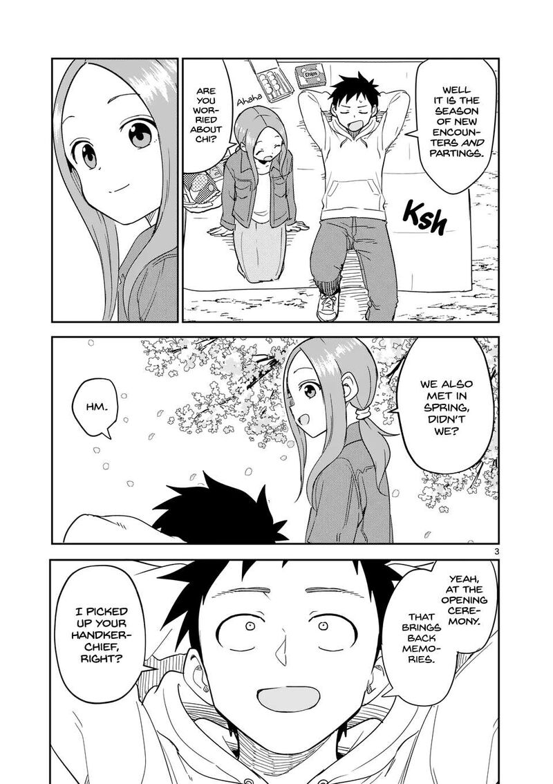 Karakai Jouzu No Moto Takagi San Chapter 309 Page 3