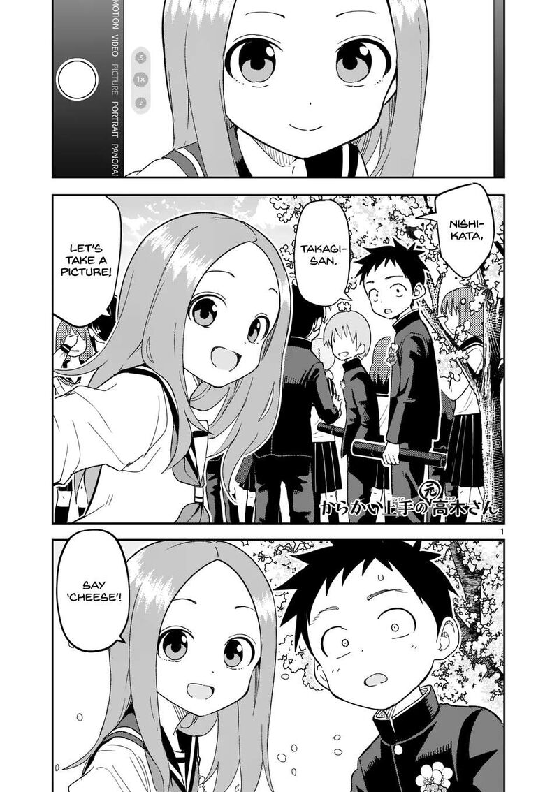 Karakai Jouzu No Moto Takagi San Chapter 312 Page 1