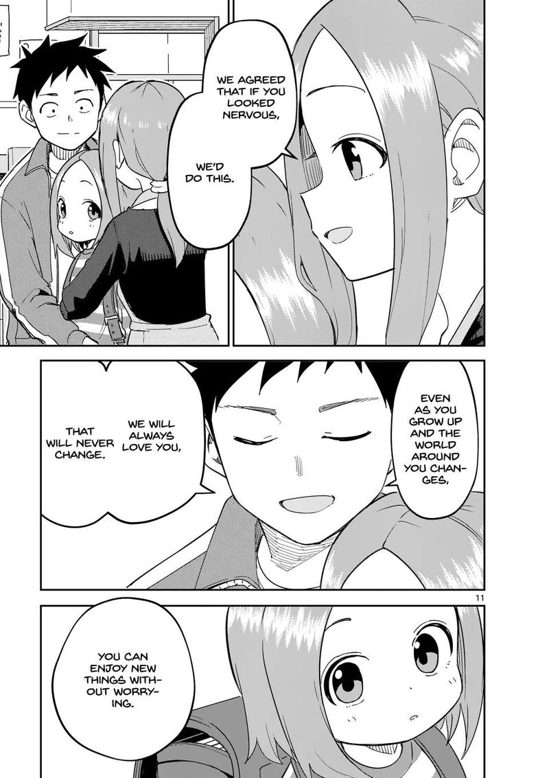 Karakai Jouzu No Moto Takagi San Chapter 314 Page 11