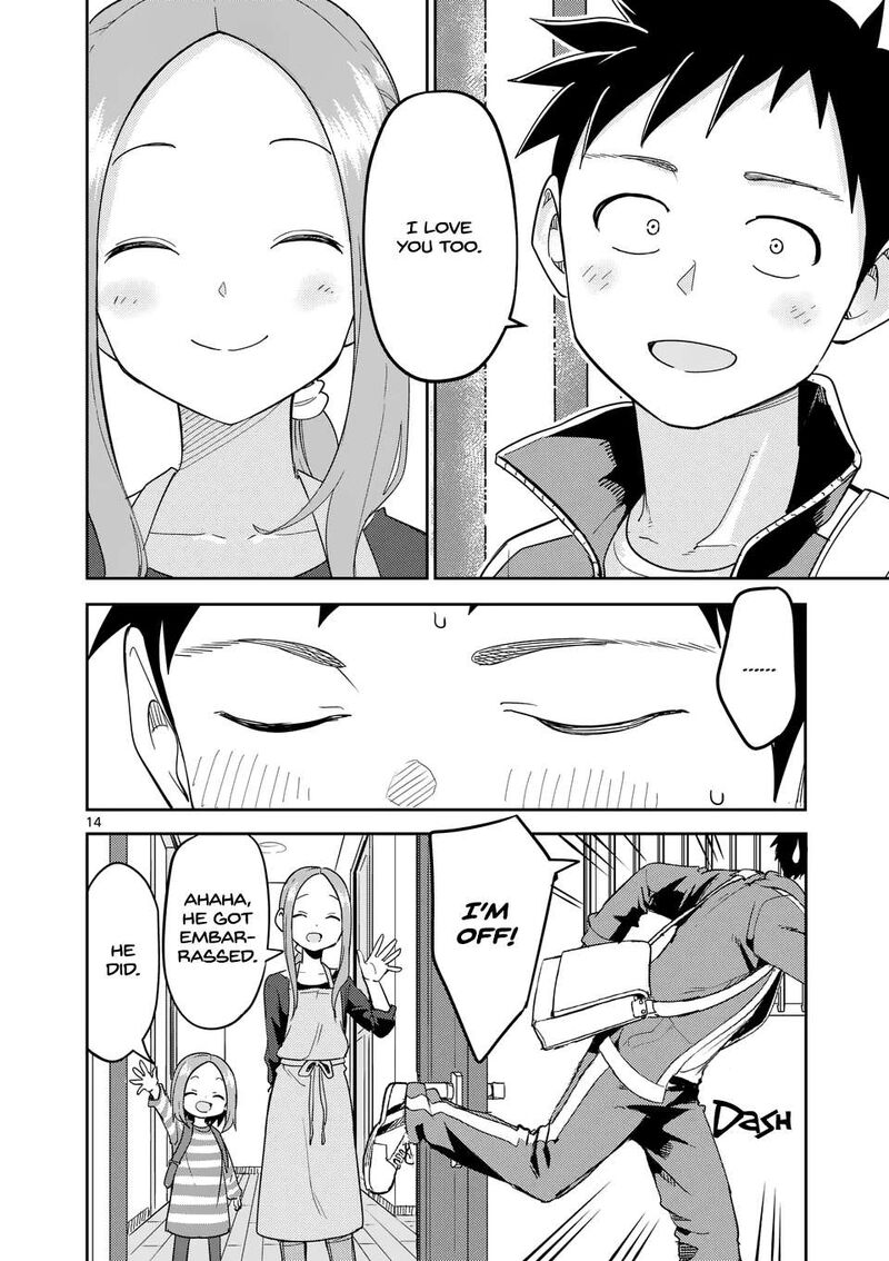 Karakai Jouzu No Moto Takagi San Chapter 314 Page 14