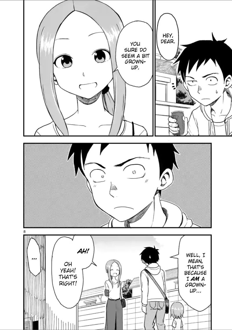 Karakai Jouzu No Moto Takagi San Chapter 40 Page 8