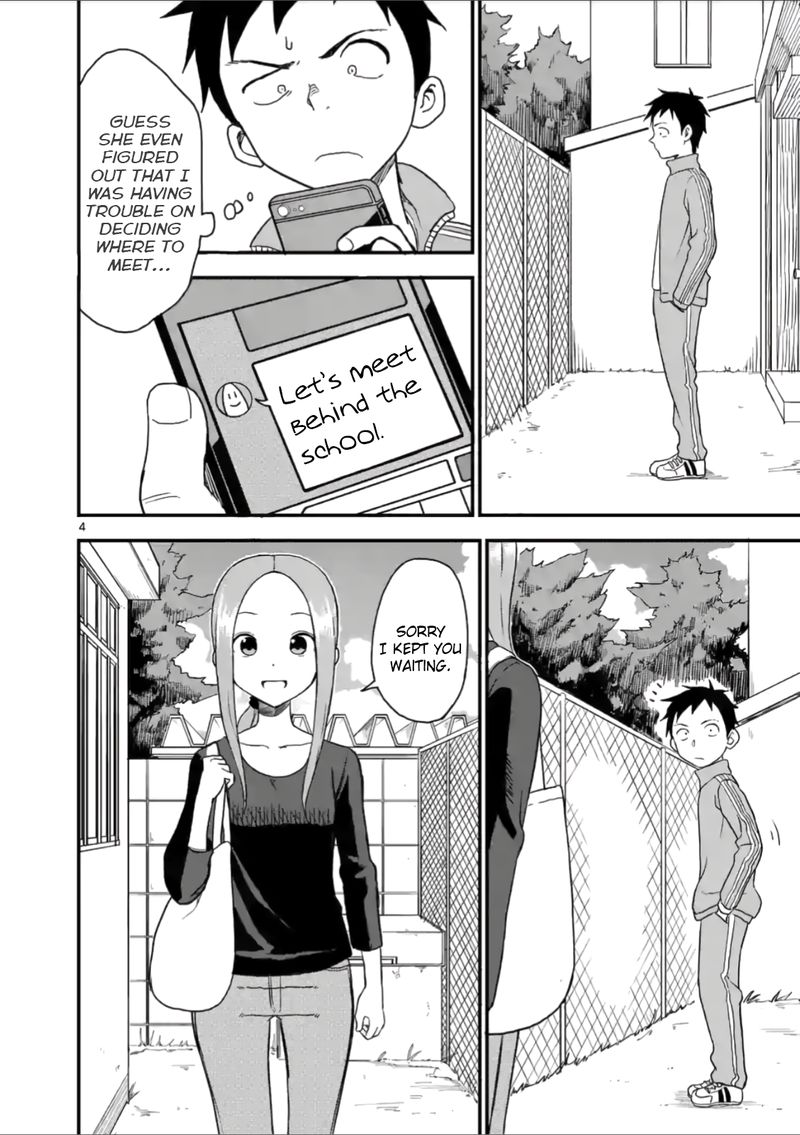 Karakai Jouzu No Moto Takagi San Chapter 42 Page 4