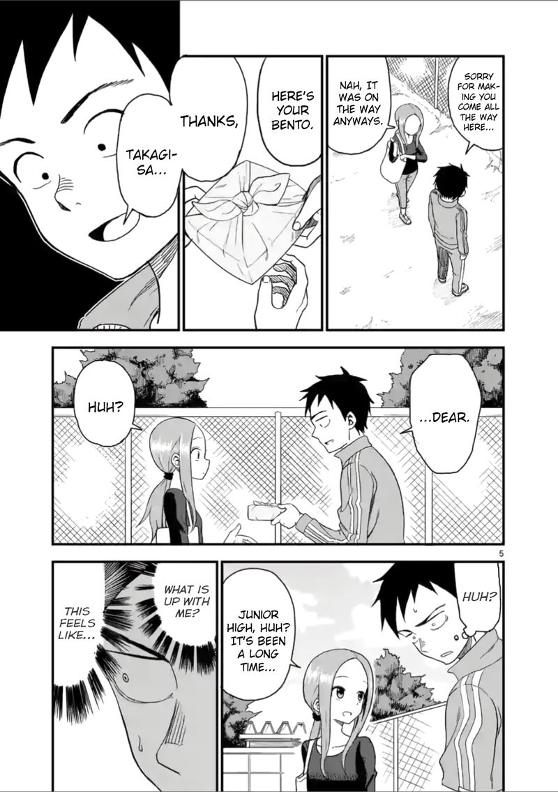 Karakai Jouzu No Moto Takagi San Chapter 42 Page 5