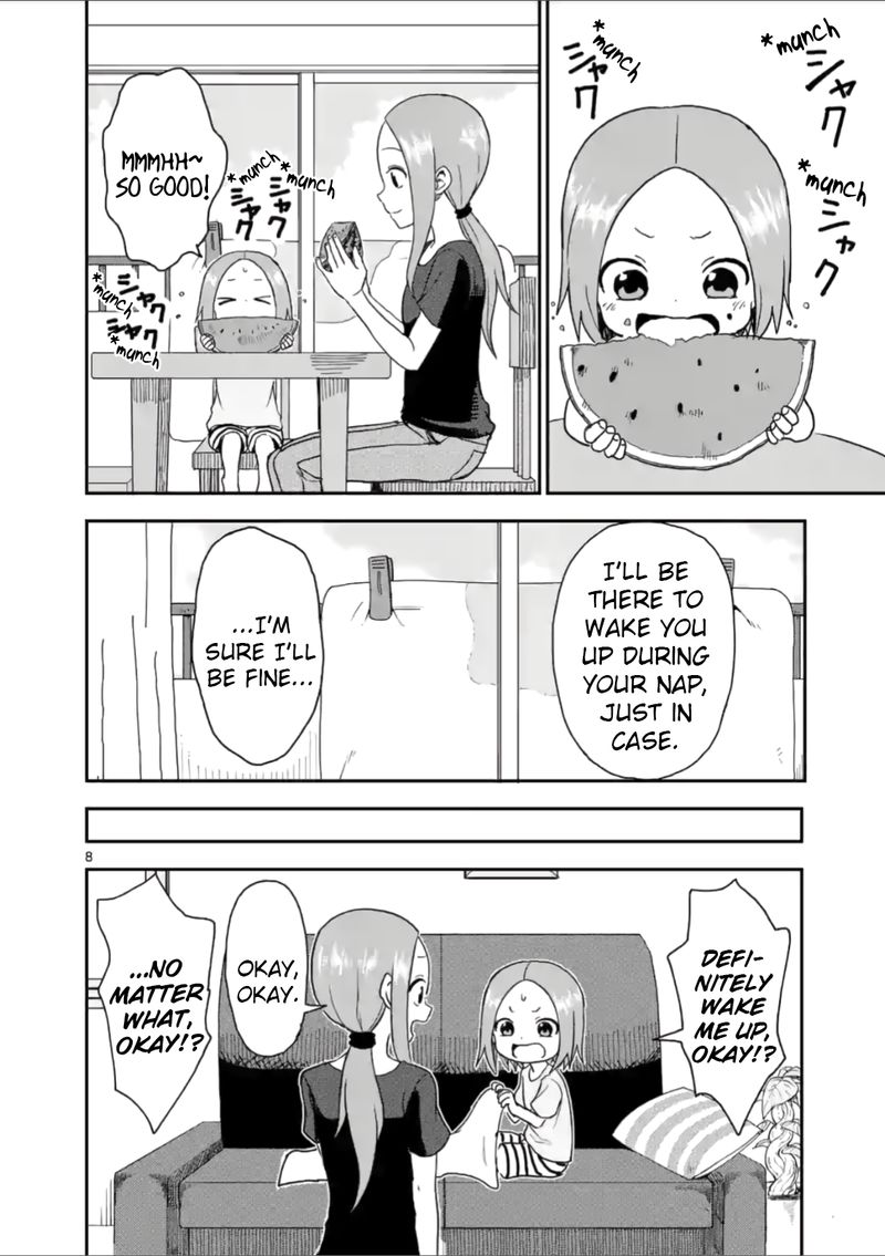 Karakai Jouzu No Moto Takagi San Chapter 55 Page 8