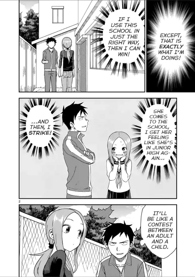 Karakai Jouzu No Moto Takagi San Chapter 60 Page 2